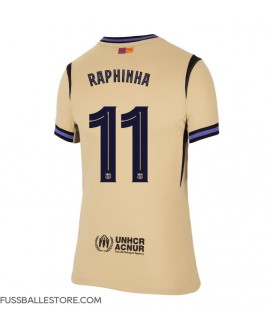 Günstige Barcelona Raphinha Belloli #11 Auswärtstrikot Damen 2025-26 Kurzarm